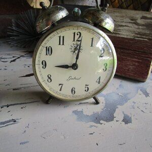 VINTAGE GABRIEL ALARM CLOCK ROBERTSHAW CO., LEBANON, TENN. PARTS OR REPAIR